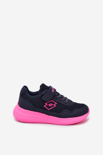 Baskets pour enfants avec Velcro LOTTO 2600002K CONNEECT bleu-rose 2