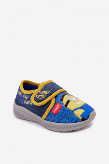 Chaussons pour enfants Minions bleu-jaune