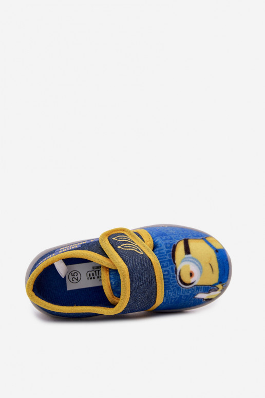 Chaussons pour enfants Minions bleu-jaune