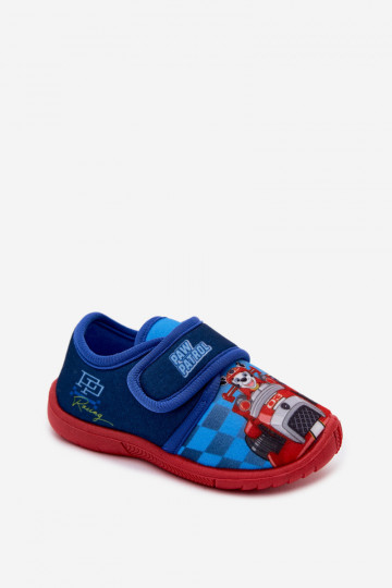 Chaussons pour enfants avec Velcro PAW Patrol bleu foncé