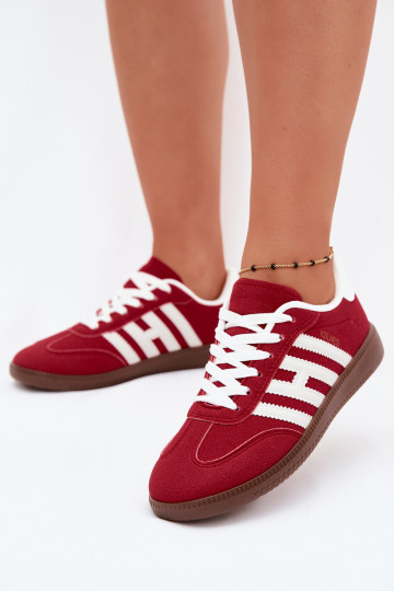 Baskets pour hommes rouges avec sangles Chrissy 2