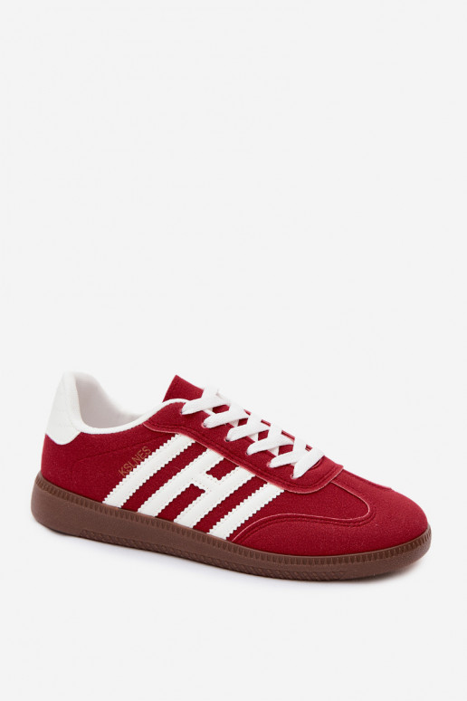 Baskets pour hommes rouges avec sangles Chrissy