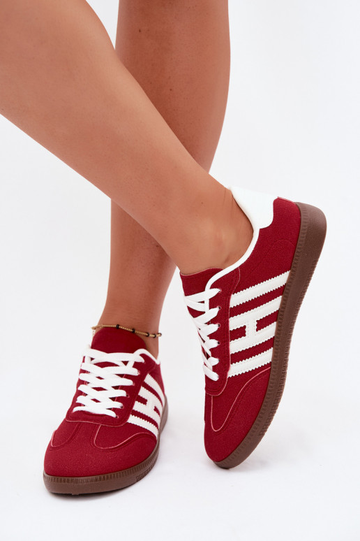 Baskets pour hommes rouges avec sangles Chrissy