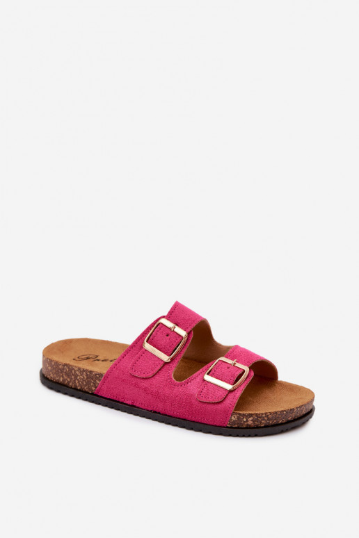 Chaussons pour femmes roses avec boucles Brigid