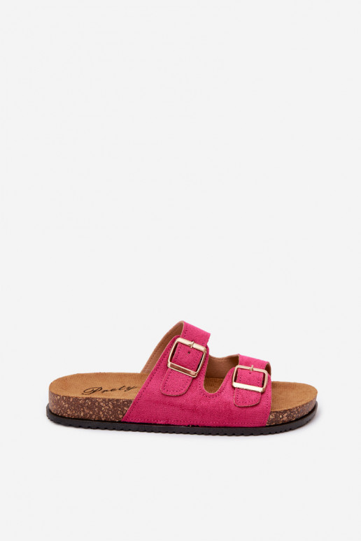Chaussons pour femmes roses avec boucles Brigid