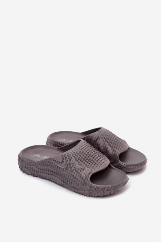 Chaussons pour hommes gris légers Hilda