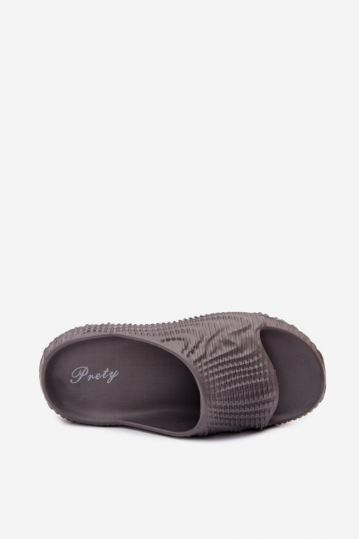 Chaussons pour hommes gris légers Hilda