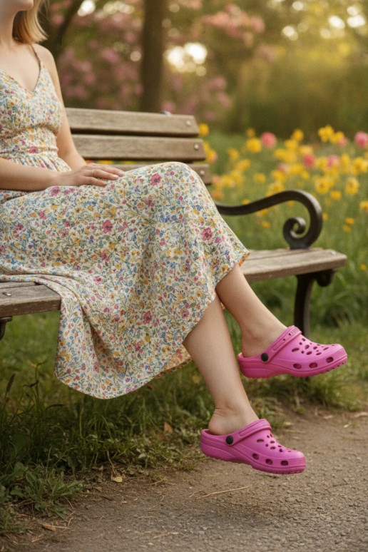 Sabots légers roses pour femmes Parker