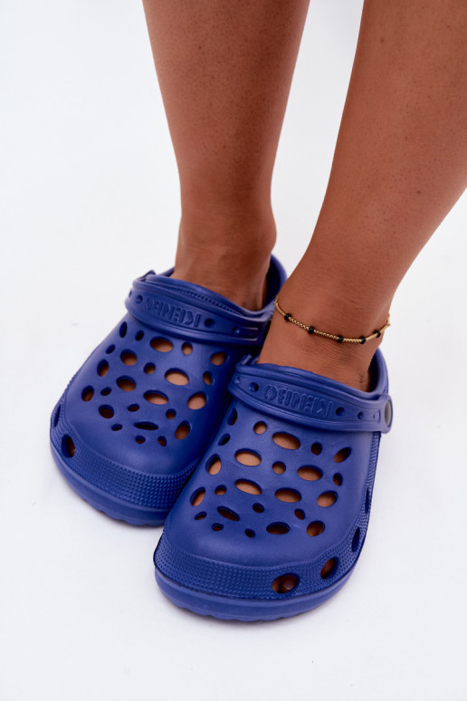 Sabots légers bleu foncé pour femmes Parker