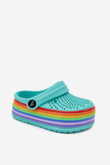 Chaussons légers turquoise pour enfants avec sangles Tansy