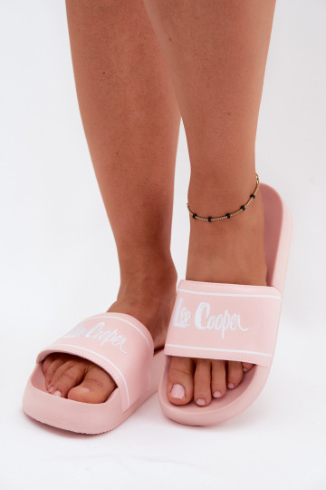 Chaussons roses pour femmes avec plateforme Lee Cooper