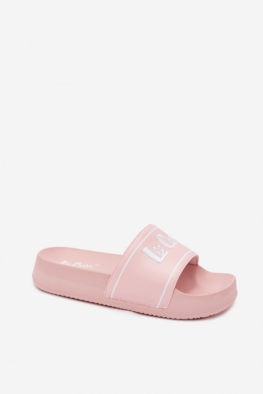 Chaussons roses pour femmes avec plateforme Lee Cooper