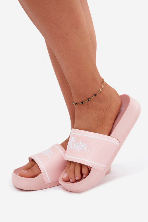 Chaussons roses pour femmes avec plateforme Lee Cooper