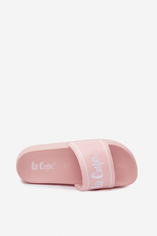 Chaussons roses pour femmes avec plateforme Lee Cooper