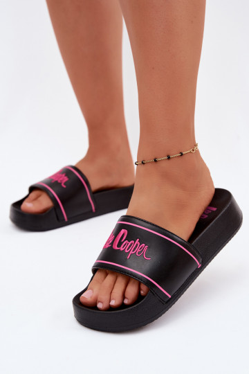 Chaussons noirs pour femmes avec plateforme Lee Cooper