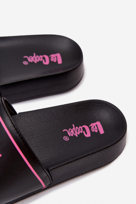Chaussons noirs pour femmes avec plateforme Lee Cooper