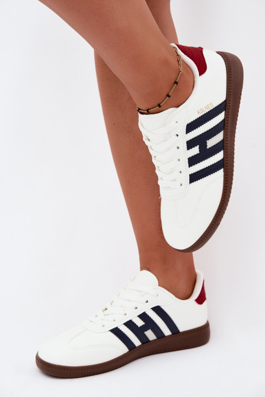 Baskets pour hommes blanches avec sangles Chrissy