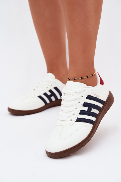 Baskets pour hommes blanches avec sangles Chrissy