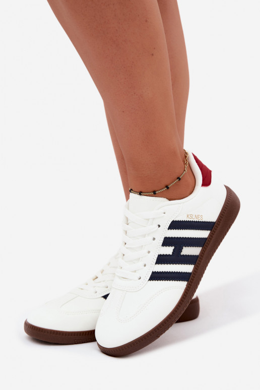 Baskets pour hommes blanches avec sangles Chrissy