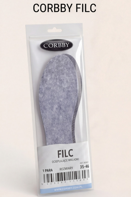 Corby FILC | Semelles intérieures antidérapantes et chauffantes en feutre