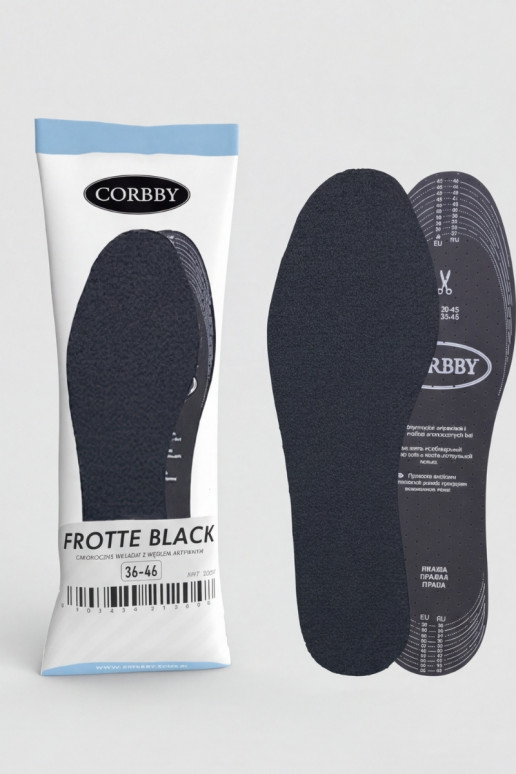 Corbby FROTTE BLACK Semelles au charbon actif