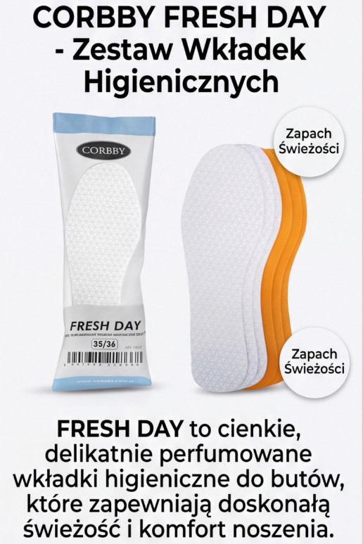 Semelles Corbby Fresh Day 3 paires