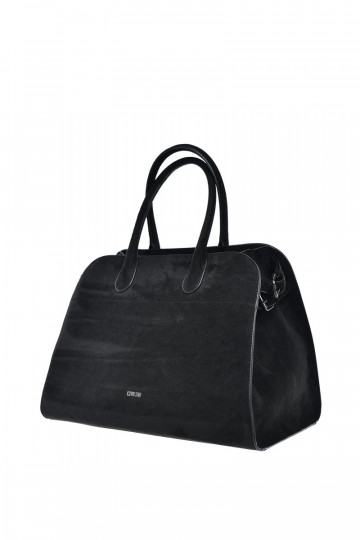 Sac à main noir en simili daim pour femmes Big Star SS574007 2