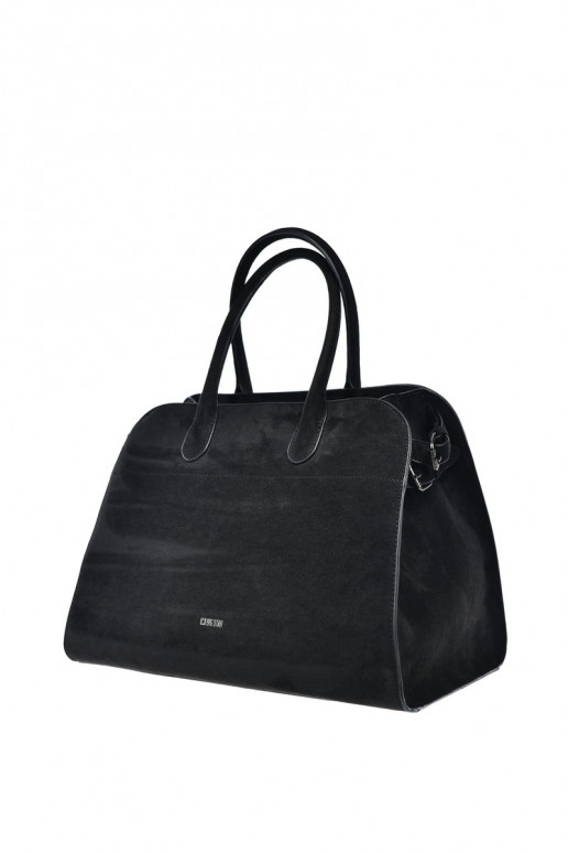 Sac à main noir en simili daim pour femmes Big Star SS574007