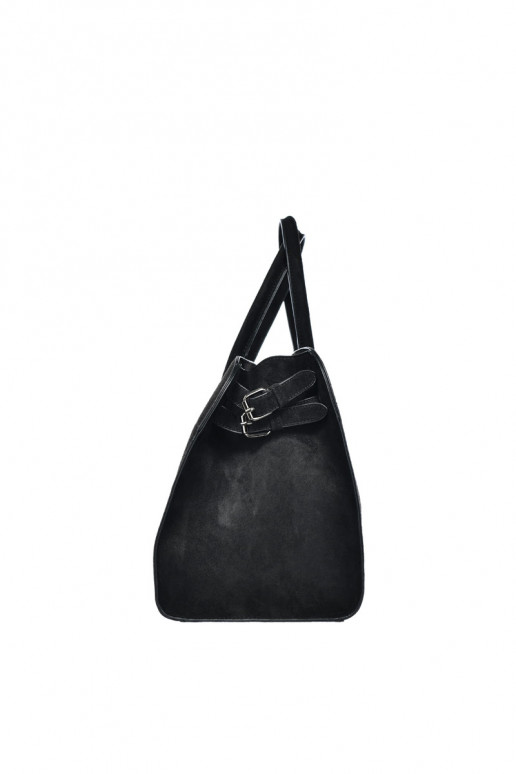 Sac à main noir en simili daim pour femmes Big Star SS574007