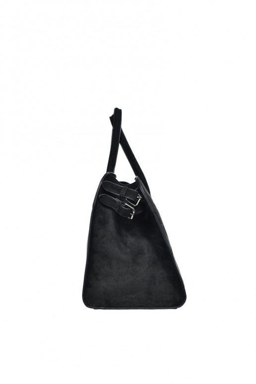 Sac à main noir en simili daim pour femmes Big Star SS574007