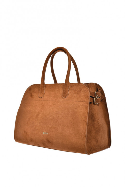 Sac à main marron en simili daim pour femmes Big Star SS574008