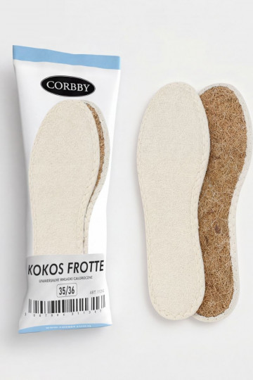 Corbby KOKOS FROTTE Semelles intérieures de chaussures toutes saisons