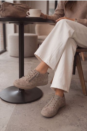 Chaussures femme en daim synthétique sable Brindle