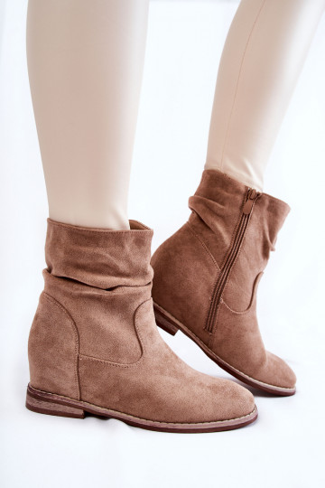 Chaussures en daim synthétique couleur sable Finney