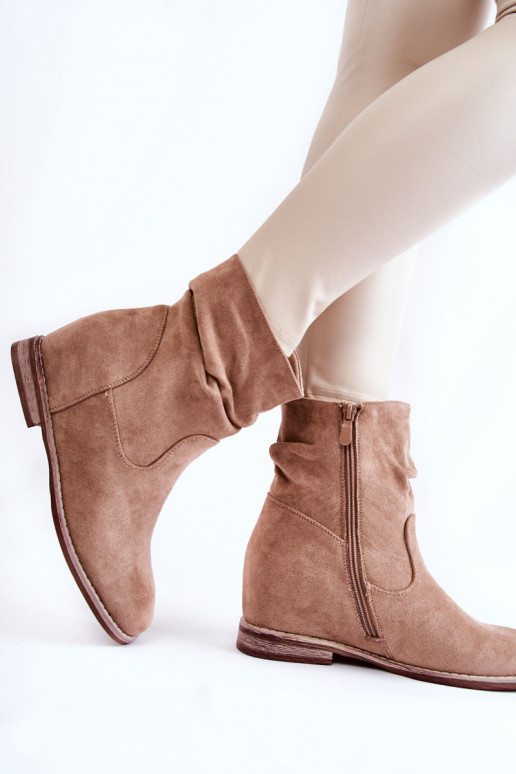 Chaussures en daim synthétique couleur sable Finney