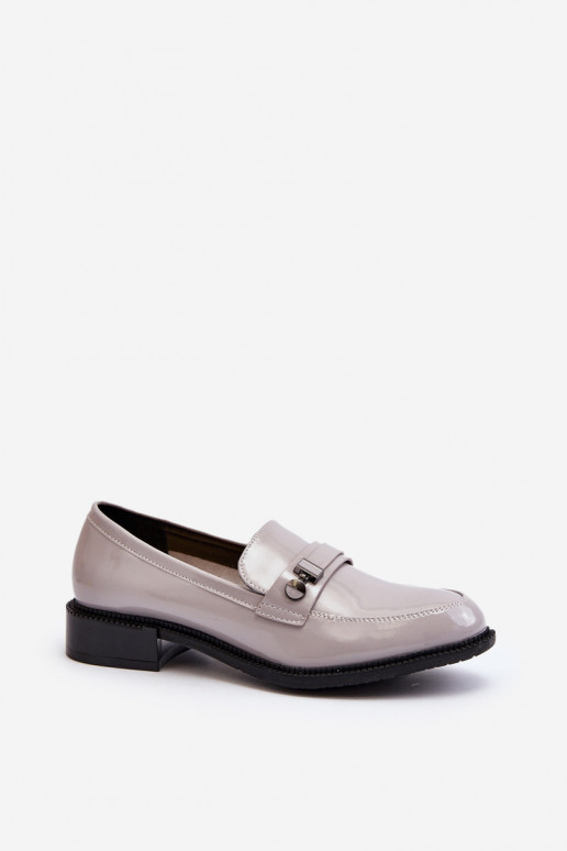 Mocassins vernis pour femmes en gris Nerilaja
