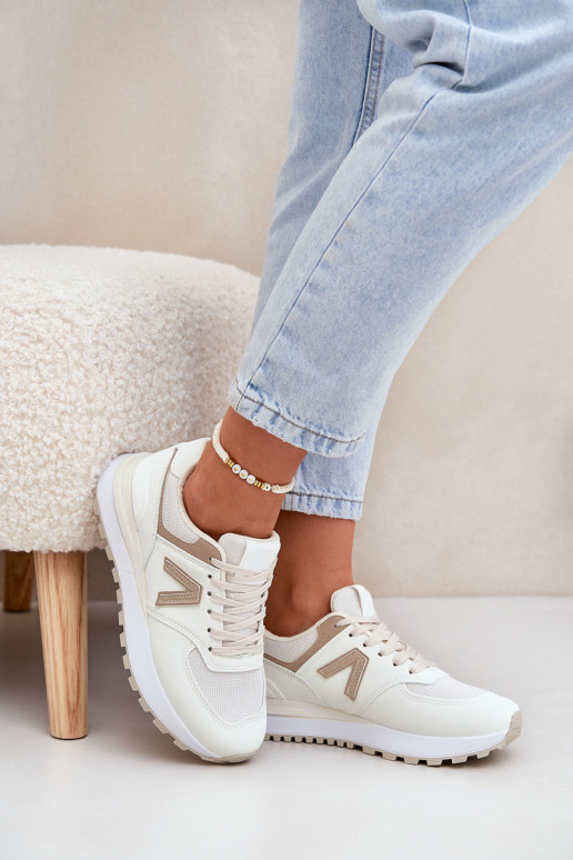Baskets pour femmes en cuir synthétique sable Berieta