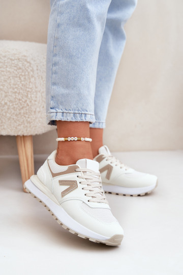 Baskets pour femmes en cuir synthétique sable Berieta 2