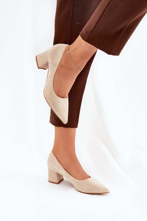 Chaussures pour femmes avec bouts pointus et talons en sable Merinette