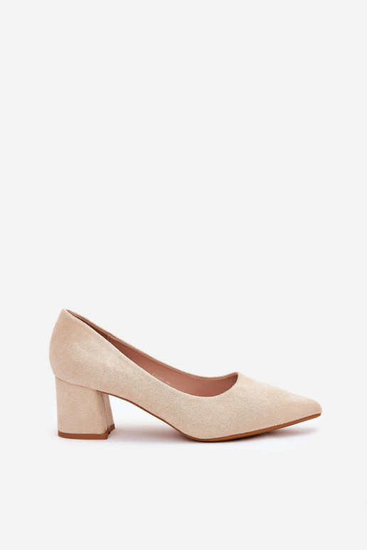 Chaussures pour femmes avec bouts pointus et talons en sable Merinette