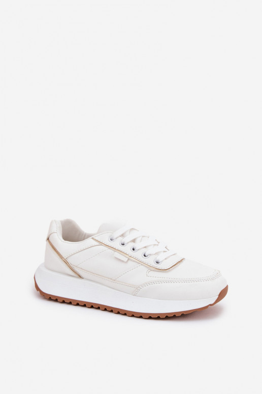 Baskets pour femmes avec plateforme en blanc Nevliese