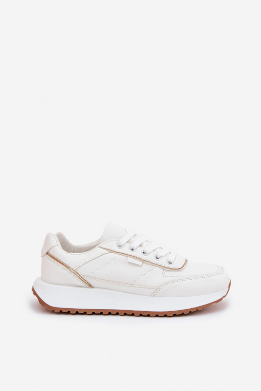 Baskets pour femmes avec plateforme en blanc Nevliese