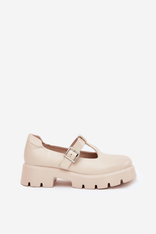 chaussures pour femmes avec boucles sur plateforme sable Venda