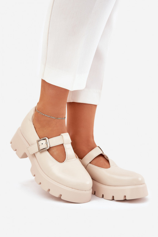 chaussures pour femmes avec boucles sur plateforme sable Venda