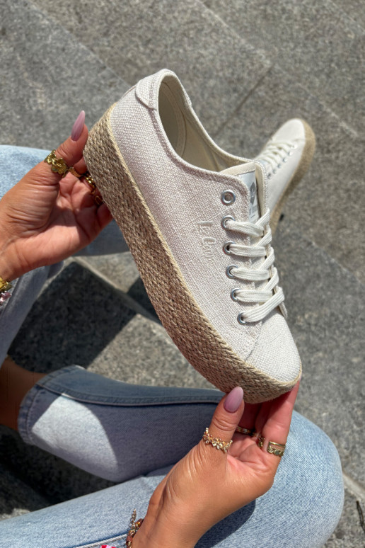 chaussures décontractées avec plateforme Lee Cooper LCIN-25-02-3284 couleur ivoire