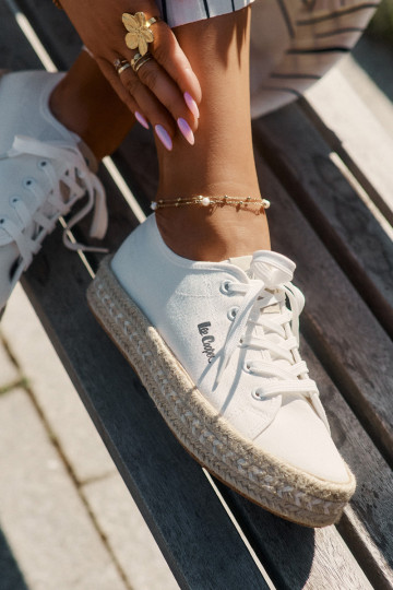chaussures décontractées Lee Cooper LCIN-25-44-3217 blanches 2