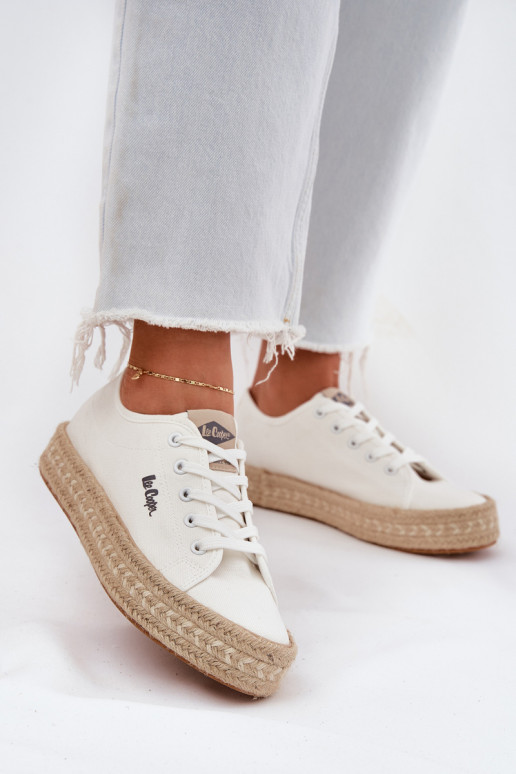 chaussures décontractées Lee Cooper LCIN-25-44-3217 blanches