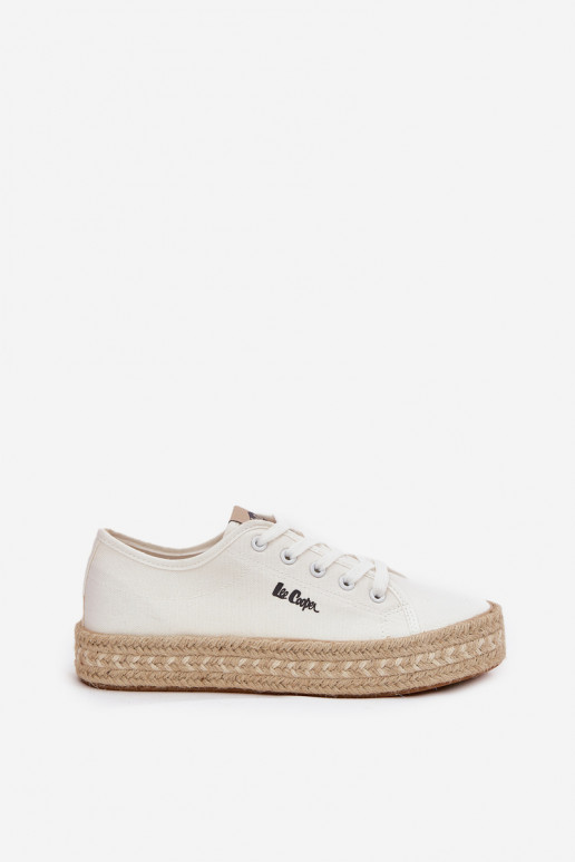 chaussures décontractées Lee Cooper LCIN-25-44-3217 blanches