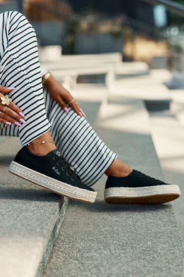 chaussures décontractées noires Lee Cooper LCIN-25-44-3216 2