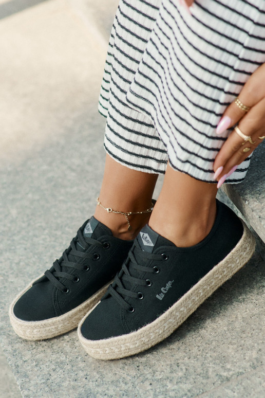 chaussures décontractées noires Lee Cooper LCIN-25-44-3216